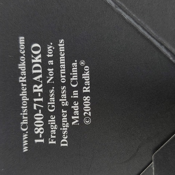 Celebrations By Christopher Radko Christmas Tree Glass Ornament - Picture 5 of 7